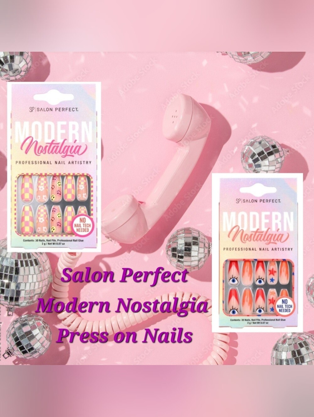Salon Perfect Modern Nostalgia Press On Nails NEW